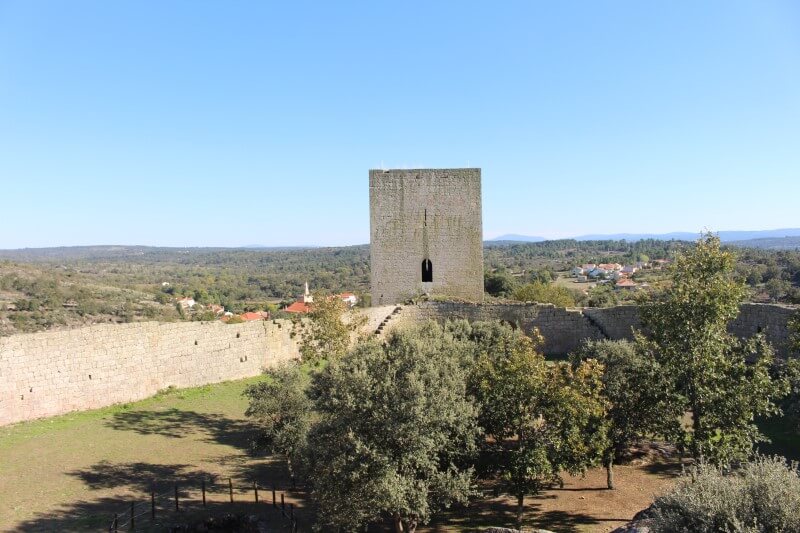 Interior do Castelo de Vilar Maior