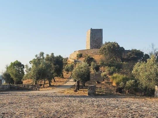 castelo no cimo de um pequeno monte