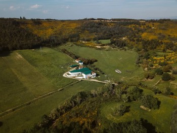 fotografia aérea da quinta vumba agroturismo