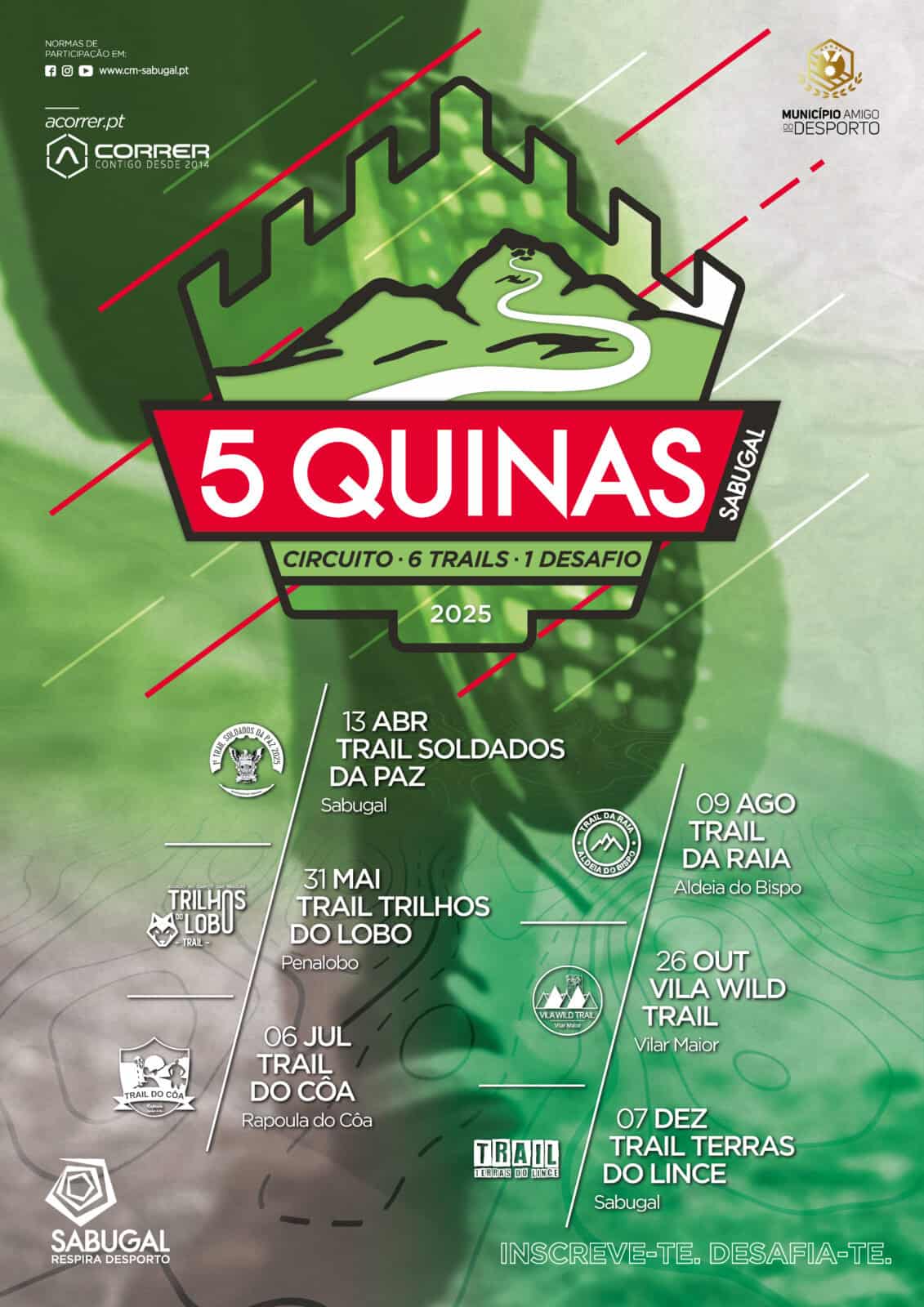 cartaz trail circuito cinco quinas